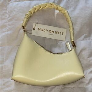 Madison West Ivory Shoulder Bag